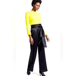 NWT 3.1 PHILLIP LIM Waist-Tie Wide-Leg Crepe Satin Pants 6 SOLD OUT $525